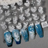 IG Style Cute Sweet Phoenix Lines Nail Stickers Nail Patches main image 1