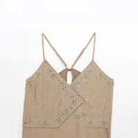Women's Strap Tank Tops Elegant Flower main image 5