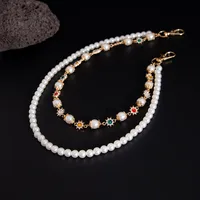 1 Piece Retro Punk Streetwear Round Imitation Pearl Alloy Inlay Rhinestones Unisex Phants Zipper main image 4