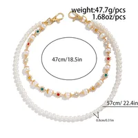 1 Piece Retro Punk Streetwear Round Imitation Pearl Alloy Inlay Rhinestones Unisex Phants Zipper main image 2