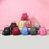 Women's Oxford Cloth Solid Color Classic Style Square Zipper Shoulder Bag Crossbody Bag main image 1