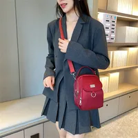 Women's Oxford Cloth Solid Color Classic Style Square Zipper Shoulder Bag Crossbody Bag main image 5