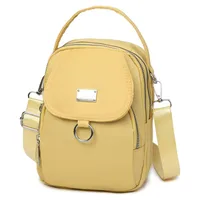 Women's Oxford Cloth Solid Color Classic Style Square Zipper Shoulder Bag Crossbody Bag sku image 5