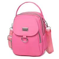 Women's Oxford Cloth Solid Color Classic Style Square Zipper Shoulder Bag Crossbody Bag sku image 9