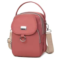 Women's Oxford Cloth Solid Color Classic Style Square Zipper Shoulder Bag Crossbody Bag sku image 10