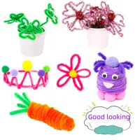 Twist Bar Diy Handmade Material Bag Making Bold Encryption Super Dense Niuniu Bar Bouquet Wool Root Toys Wholesale main image 4
