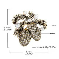 Retro Pine Cones Zinc Alloy Unisex Brooches main image 2