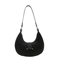Women's Pu Leather Solid Color Streetwear Sewing Thread Square Zipper Underarm Bag main image 5