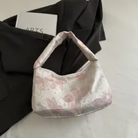 Women's Nylon Butterfly Streetwear Sewing Thread Square Zipper Square Bag sku image 1