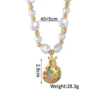 Vacation Classic Style Solid Color 304 Stainless Steel Plating Unisex Pendant Necklace sku image 3