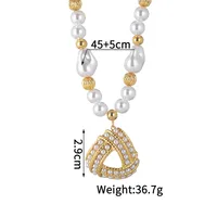 Vacation Classic Style Solid Color 304 Stainless Steel Plating Unisex Pendant Necklace sku image 7