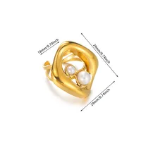 Vacation Classic Style Solid Color 304 Stainless Steel Inlay Zircon Women's Open Rings sku image 4