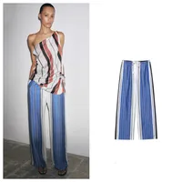 Women's Holiday Daily Casual Simple Style Streetwear Stripe Full Length Casual Pants main image 1