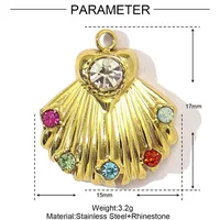 Retro Animal Heart Shape Snake 304 Stainless Steel Plating DIY Ornament Accessories sku image 3