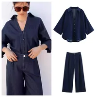 Holiday Daily Women's Casual Elegant Streetwear Solid Color Cotton Polyester Pant Co-ord Set Shorts Sets main image 1