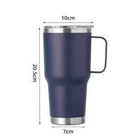 30Oz Stainless Steel Travel Cup Car Handle Large Ice Cup Vacuum Double Layer Heat And Cold Insulation Beer Steins Wholesale sku image 20