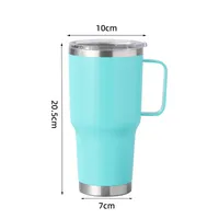 30Oz Stainless Steel Travel Cup Car Handle Large Ice Cup Vacuum Double Layer Heat And Cold Insulation Beer Steins Wholesale sku image 25