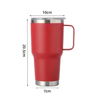 30Oz Stainless Steel Travel Cup Car Handle Large Ice Cup Vacuum Double Layer Heat And Cold Insulation Beer Steins Wholesale sku image 28