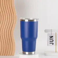 30Oz Stainless Steel Travel Cup Car Handle Large Ice Cup Vacuum Double Layer Heat And Cold Insulation Beer Steins Wholesale sku image 3