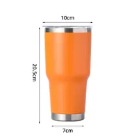 30Oz Stainless Steel Travel Cup Car Handle Large Ice Cup Vacuum Double Layer Heat And Cold Insulation Beer Steins Wholesale sku image 4