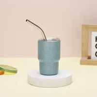304 Stainless Steel 2oz Mini Tass Straw Thermal Insulation Cup Cup Espresso Coffee Cup Water Cup main image 4