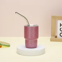 304 Stainless Steel 2oz Mini Tass Straw Thermal Insulation Cup Cup Espresso Coffee Cup Water Cup main image 2