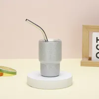 304 Stainless Steel 2oz Mini Tass Straw Thermal Insulation Cup Cup Espresso Coffee Cup Water Cup sku image 1