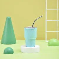 304 Stainless Steel 2oz Mini Tass Straw Thermal Insulation Cup Cup Espresso Coffee Cup Water Cup sku image 6