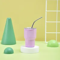 304 Stainless Steel 2oz Mini Tass Straw Thermal Insulation Cup Cup Espresso Coffee Cup Water Cup sku image 7