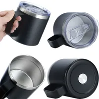 Cross-Border 12oz14oz Mug With Handle Vacuum Double-Layerd Stainless Steel Insulation Mug Office Mini Business Cup main image 2