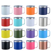 Cross-Border 12oz14oz Mug With Handle Vacuum Double-Layerd Stainless Steel Insulation Mug Office Mini Business Cup main image 3