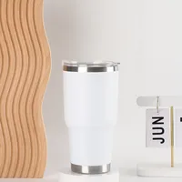 30Oz Stainless Steel Travel Cup Car Handle Large Ice Cup Vacuum Double Layer Heat And Cold Insulation Beer Steins Wholesale main image 2