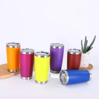 Amazon 20Oz Stainless Steel Travel Cup Double-Layer Vacuum Large Capacity Large Ice Cup Car Portable Thermos Cup Wholesale main image 1
