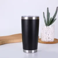 Amazon 20Oz Stainless Steel Travel Cup Double-Layer Vacuum Large Capacity Large Ice Cup Car Portable Thermos Cup Wholesale sku image 4