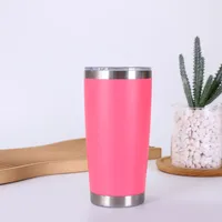 Amazon 20Oz Stainless Steel Travel Cup Double-Layer Vacuum Large Capacity Large Ice Cup Car Portable Thermos Cup Wholesale sku image 9