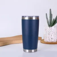 Amazon 20Oz Stainless Steel Travel Cup Double-Layer Vacuum Large Capacity Large Ice Cup Car Portable Thermos Cup Wholesale sku image 10