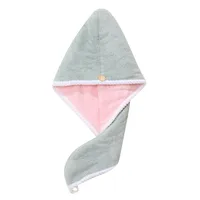 Double Coral Fleece Shower Cap Hair Dryer Cap Women's Thick Strong Absorbent Quick-Drying Hair Wrap Hair Towel Hair Cap Wholesale main image 3