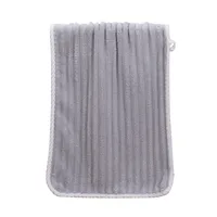 Coral Fleece Striped Towel Absorbent Soft Skin-Friendly Breathable Face Cloth Face Towel Solid Color Towel Absorbent Than Pure Cotton main image 4