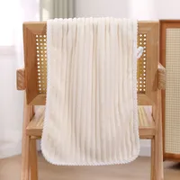 Coral Fleece Striped Towel Absorbent Soft Skin-Friendly Breathable Face Cloth Face Towel Solid Color Towel Absorbent Than Pure Cotton sku image 4