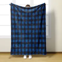 Custom Plaid Flannel Blanket Office Lunch Break Sleeping Blanket Thickening Trendy Printed Cover Blanket Customizable Logo main image 3