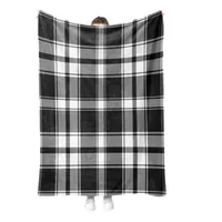 Custom Plaid Flannel Blanket Office Lunch Break Sleeping Blanket Thickening Trendy Printed Cover Blanket Customizable Logo main image 4