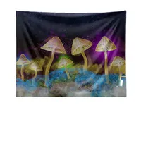 Cross-Border Luminous Mushroom Forest Tapestry Home Decorative Hanging Cloth Tapestry Background Wall Hanging Cloth Background Fabric main image 5