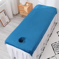 Beauty Salon Special Bed Towel Facial Bed Lying Hole Towel Massage Massage Mattress Cover Soft And Thickened Bath Towel Factory Wholesale main image 2