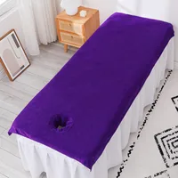 Beauty Salon Special Bed Towel Facial Bed Lying Hole Towel Massage Massage Mattress Cover Soft And Thickened Bath Towel Factory Wholesale main image 4