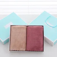 New Coral Fleece Towel Gift Box-Packed Gift Wholesale Wedding Favors Birthday Banquet Birthday Gift Towel Logo main image 4