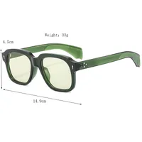 IG Style Vacation Commute Multicolor Pc Resin Square Full Frame Glasses sku image 7