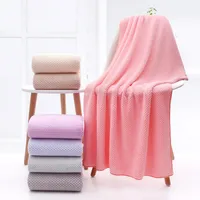 Pineapple Plaid Coral Velvet Bath Towel Men And Women Bathing Towel Factory Wholesale Wrapping Towel Absorbent Not Easy To Lint Large Kerchief main image 1