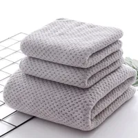 Pineapple Plaid Coral Velvet Bath Towel Men And Women Bathing Towel Factory Wholesale Wrapping Towel Absorbent Not Easy To Lint Large Kerchief main image 2