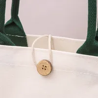 Canvas Bag In Stock MUJI Three-Dimensional Canvas Bag With Gift Float Enamelling Ribbon Portable Film Canvas Bag main image 2