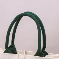 Canvas Bag In Stock MUJI Three-Dimensional Canvas Bag With Gift Float Enamelling Ribbon Portable Film Canvas Bag main image 3